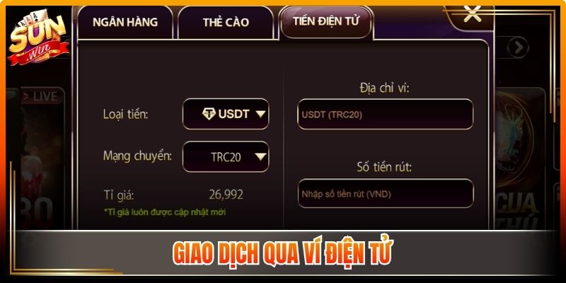 Rút Tiền Sunwin Với Quy Trình Xử Lý Nhanh Đảm Bảo Ổn Định 2 Giao dịch ví điện tử
