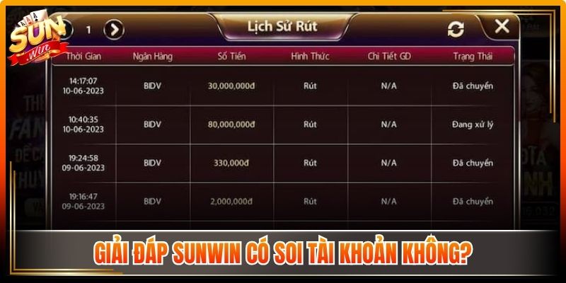 Sunwin Có Soi Tài Khoản Không? Sự Thật Về Cơ Chế Kiểm Soát 2 Giải đáp Sunwin có soi tài khoản không?