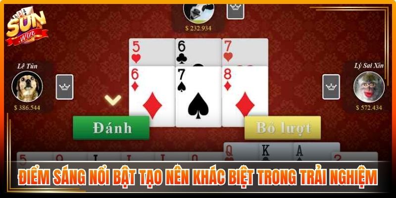 Tiến Lên Miền Nam Sunwin – Trải Nghiệm Bài Chiến Thuật 2 Điểm sáng nổi bật tạo nên khác biệt trong trải nghiệm
