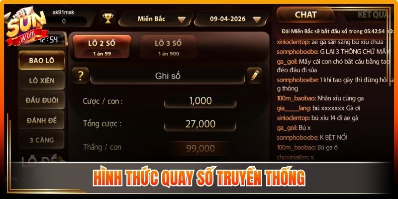 Hình thức quay số truyền thống